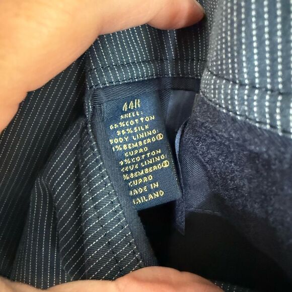 Brooks Brothers 1818 Lightweight Silk & Cotton Regent Striped Sport Coat 44R - Picture 10 of 10